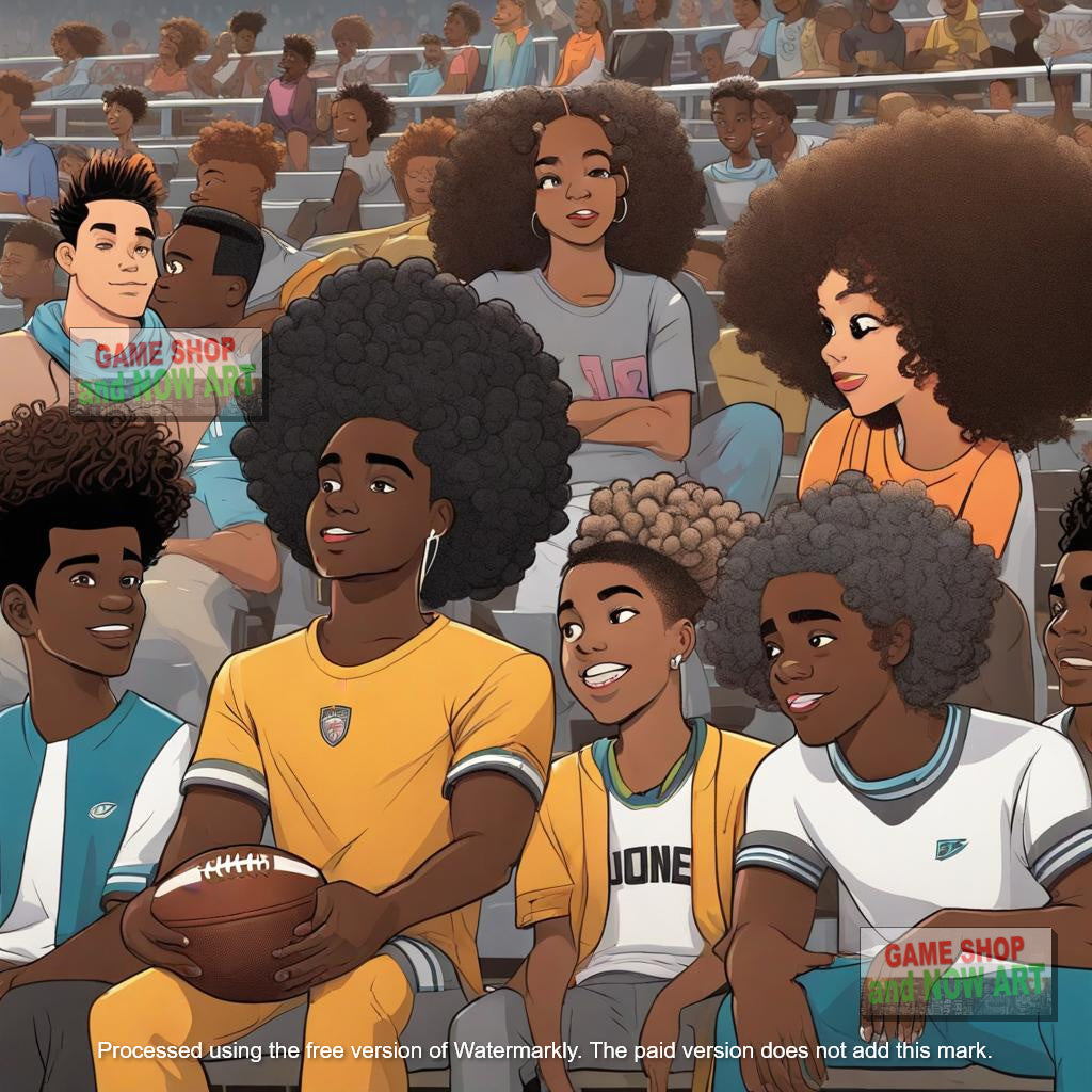 Afro Hair & Football- image 5