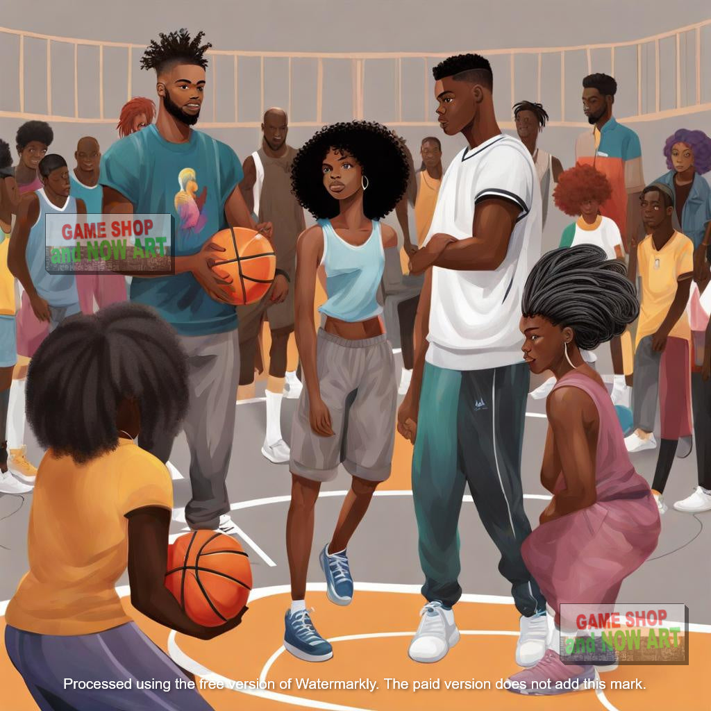 Afro Hair & Basketball - image 2