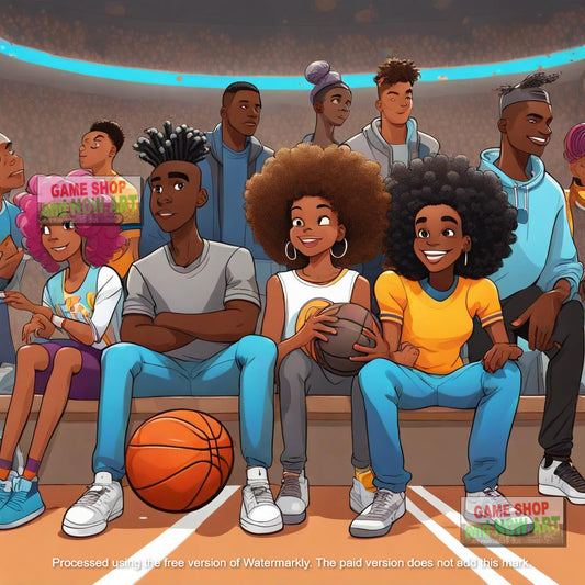 Afro Hair & Basketball - image 3