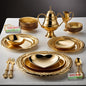 Gold Place Setting on Table_1