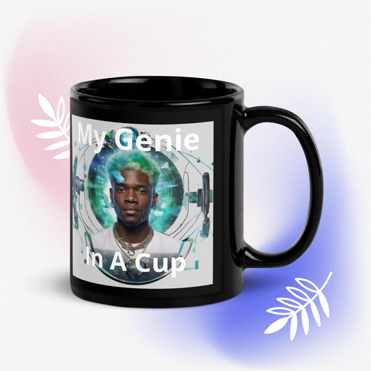 My Genie Black Glossy Mug