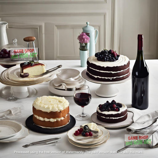 Cake Desserts and Wine image 1